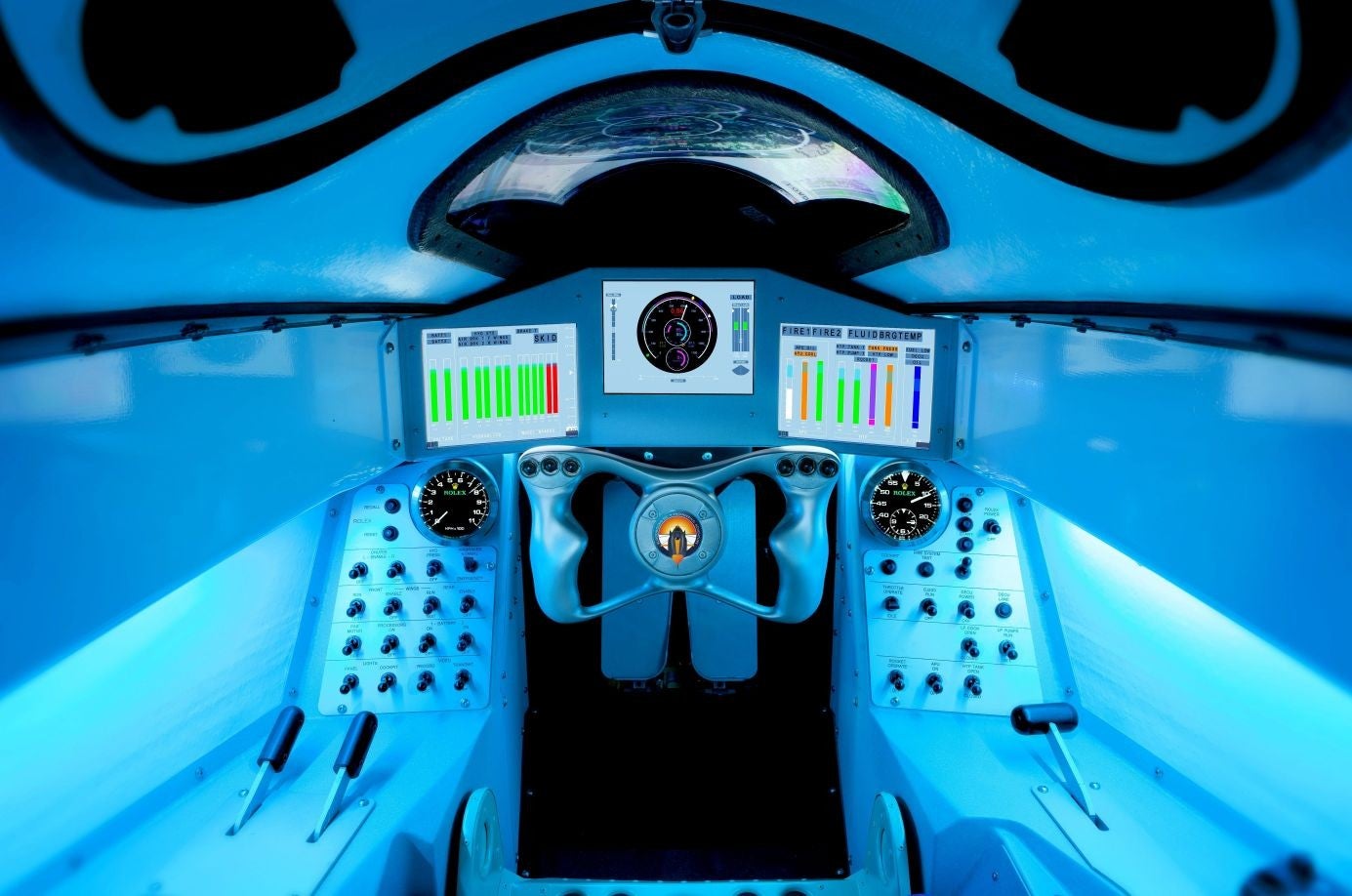 額縁 Bloodhound SSC Bloodhound SSC cockpit complete: this is how you control a 1,000